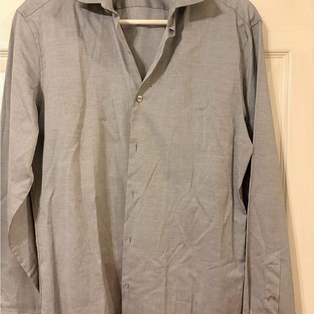 DKNY Men's Classic Gray Dress Shirt